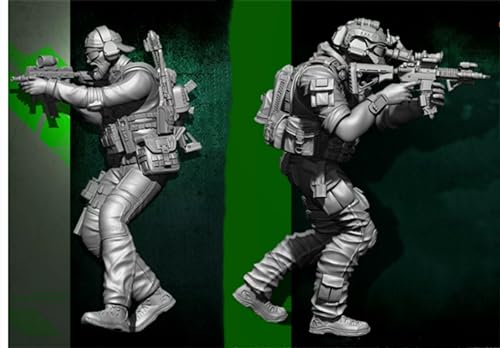 1/35 U.S. Commando Soldier Resin Modellbausatz unbemalt und unmontiert Miniatur Resin Modellteile (2 Personen)//h4H7a-5 von GoodYouth