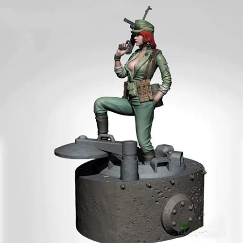 1/35 WW2 German Female Soldier Resin Model Kit Unbemalte und unmontierte Miniatur Resin Modellteile //I0j5a-9 von GoodYouth