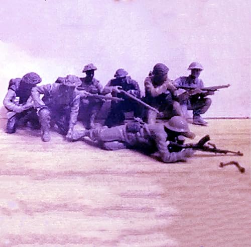1/35 WWII British Soldiers Resin Figurensatz Unbemalte und unmontierte Miniatur Resin Modellteile (7 Mann) // T7V5a-6 von GoodYouth