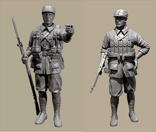 1/35 - WWII Chinese Soldiers Resin Model Kit Unbemalte und unmontierte Miniatur Resin Modellteile (2 Personen)//I0j4a-1 von GoodYouth
