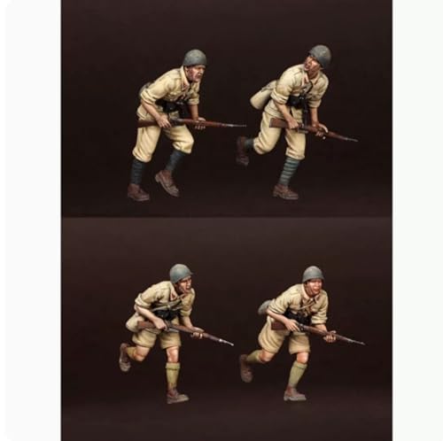 1/35 WWII Deutsche Soldaten Resin Modellbausatz Unbemalt und unmontiert Miniatur Resin Modellteile (4 Mann) // A5c4E-2 von GoodYouth