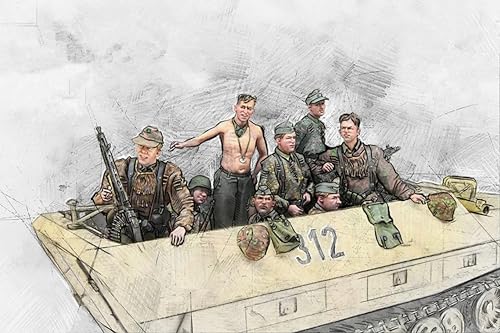 1/35 WWII Deutscher Soldat Resin Modellbausatz Unbemalt und unmontiert Miniatur Resin Modellteile (ohne Panzer) // A5c4E-8 von GoodYouth