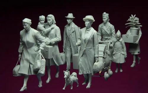 1/35 WWII European Refugee Resin Modellbausatz Unbemalte und unmontierte Miniatur Resin Modellteile // K6f7C-6 von GoodYouth