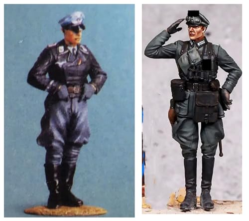 1/35 WWII German Soldier Resin Figure Kit Unbemalt und unmontiert Miniatur Resin Modellteile (2-Personen) // T7V8a-1 von GoodYouth