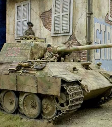 1/35 WWII German Tank Soldier Resin Model Kit unbemalt und unmontiert Miniatur Resin Modellteile (2 Mann, ohne Panzer) // E7D7a-2 von GoodYouth