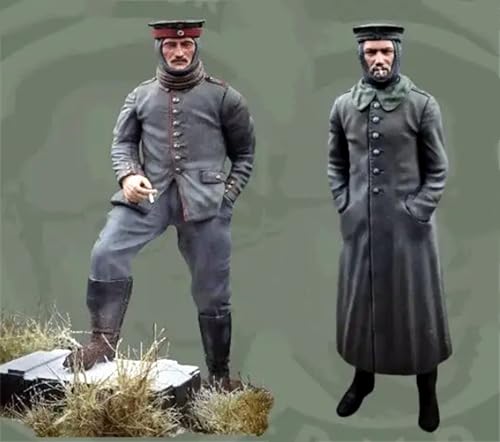 1/35 WWII Soldat Resin Model Kit Unbemalt und unmontiert Miniatur Resin Model Kit (2 Personen)//S9y7A5 von GoodYouth