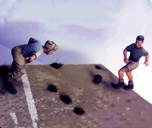 1/35 WWII Soldaten beim Fußballspielen Resinmodellbausatz, unbemalt und unmontiert Resinminiaturen Bausatz (2 Figuren, ohne Sockel) //R3fA8 von GoodYouth