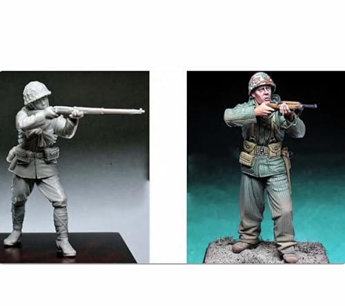 1/35 WWII Soldier Resin Model Kit Unbemalter und unmontierter Miniatur Resin Modell bausatz (2 Figuren, Keine Szene) / J9x3L13 von GoodYouth