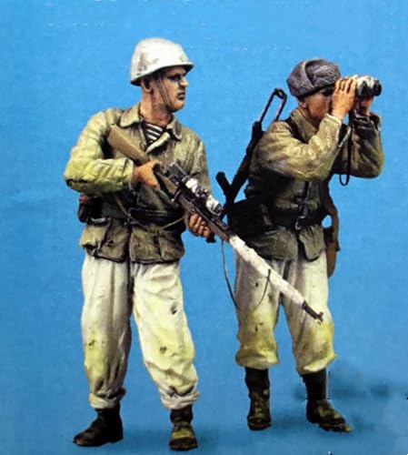 1/35 WWII Soldier Resin Model Kit Unbemalter und unmontierter Miniatur Resin Modell bausatz (2 Figuren, Keine Szene) / J9x3L14 von GoodYouth