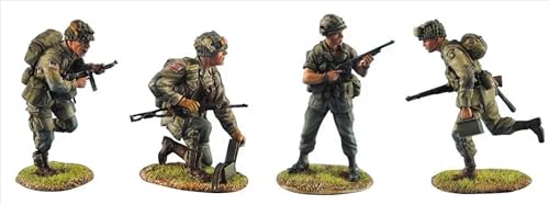 1/35 WWII U.S. Soldier Resin Model Kit Unbemalt und unmontiert Miniatur-Harzmodellteile (4 Mann) // K7f6C-1 von GoodYouth