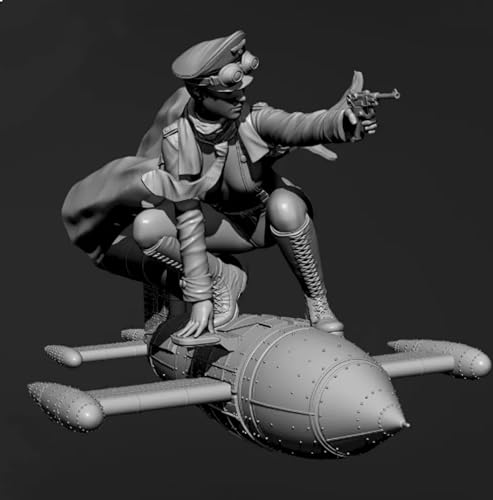 1/35 WWII Weiblicher Soldat Resin Modellbausatz Unbemalte und unmontierte Miniatur Resin Modellteile //h2H7a-1 von GoodYouth