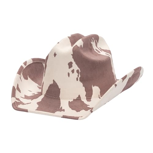 Goodfugui Westernhut Cowboy-Cowgirl, flauschig, breite Krempe, für Erwachsene, Kostümparty, Cosplay-Zubehör (#59-Khaki, Einheitsgröße) von Goodfugui