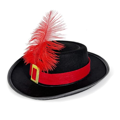 Goodfugui Zylinderhut für Erwachsene und Kinder, Kostüm, Magierhut, Abschlussball, Tanz, Deluxe, Filz, Smoking, formelle Mütze, Unisex (010-Schwarz, Einheitsgröße) von Goodfugui