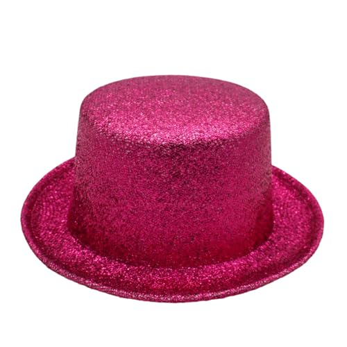 Goodfugui Zylinderhut für Erwachsene und Kinder, Kostüm, Magierhut, Abschlussball, Tanz, Deluxe, Filz, Smoking, formeller Hut, Unisex (011-Rot, Einheitsgröße) von Goodfugui