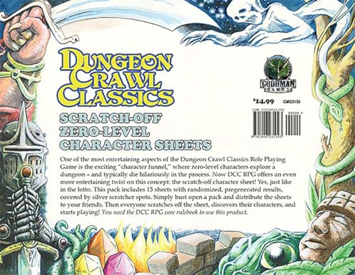 DCC RPG 0-Level Scratch Off Character Sheets DCC RPG 0-Level Scratch Off Character Sheets von Goodman Games