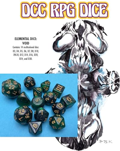 DCC RPG Dice - Elemental Dice Void von Goodman Games