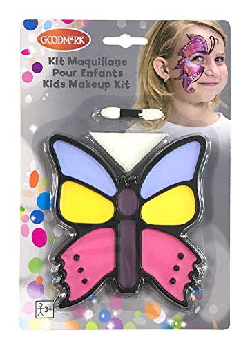 Goodmark 02005557 - Make Up Set Schmetterling, mit Farbpalette, Schwamm und Pinsel Goodmark 02005557 - Make Up Set Schmetterling, mit Farbpalette, Schwamm und Pinsel von Goodmark
