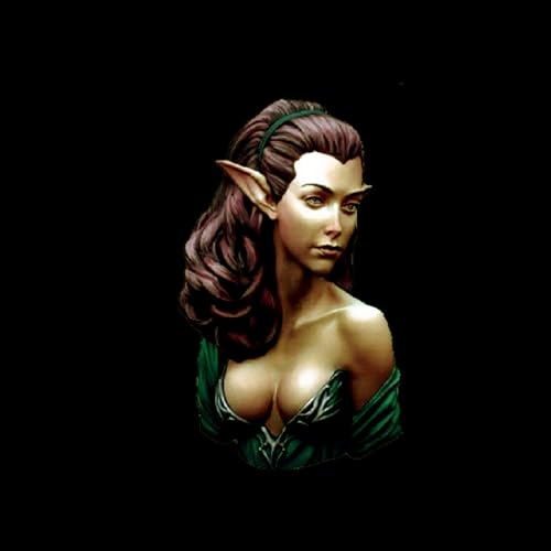 1/10 Ancient Elven Female Warrior Resin Bust Model Kit Unbemalt und unmontiert Resin Model Parts //xi8S-7 von Goodmoel