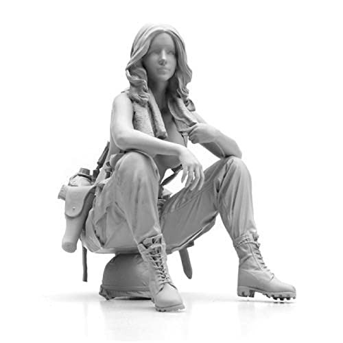 1/24 Resin Figure Kit Fantastic Woman Warrior Rest Unmontierte und unbemalte Miniaturen / AX1-52 Goodmoel von Goodmoel