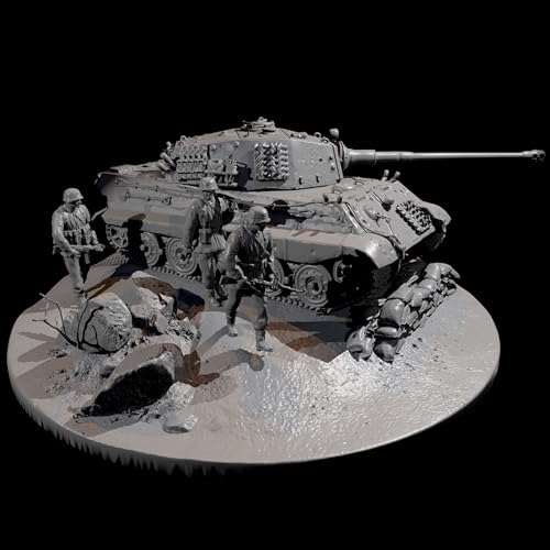 1/35 (mit Panzer) WWII Panzersoldat Resin Modellbausatz Unbemalt und unmontiert Resin Modellteile //xA4T-4 von Goodmoel