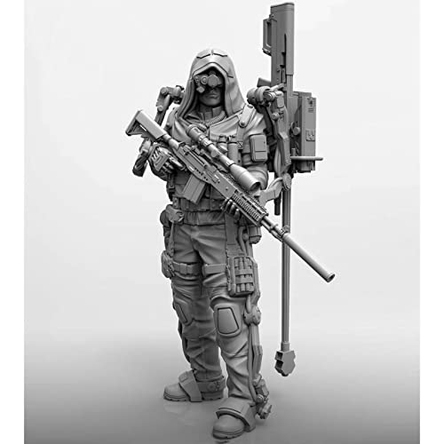 1/35 Sci-Fi Mechanical Sniper Warrior Resin Figure Soldier Model, Unassembled and Unpainted Miniature Kit //Vl2-68 Goodmoel von Goodmoel