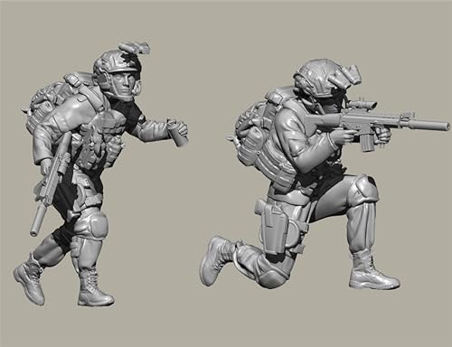 1/35 U.S. Army Commando Soldier Resin Model Kit Unbemalte und unmontierte Resin Modellteile und Komponenten (2 Personen)//I6S5-2 von Goodmoel