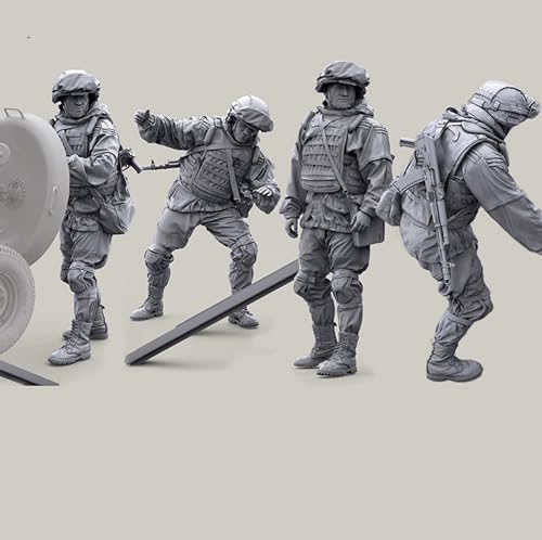 1/35 Ukrainisches Kommando Soldat Resin Modellbausatz unbemalt und unmontiert Resin Modellteile (4 Mann) // I2S5-2 von Goodmoel