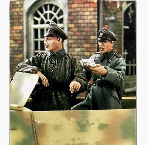 1/35 Unbemalt und unmontiert Resin Soldier Model Kit WWII Autofahrer Soldat Resin Soldier Model Kit (2 Personen, ohne Auto) // I9E2B4 von Goodmoel