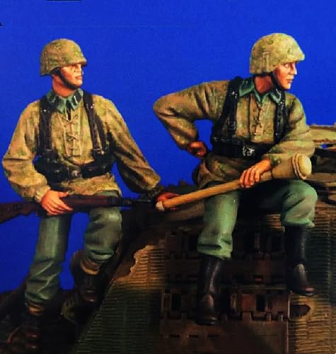 1/35 Unbemalt und unmontiert Resin Soldier Model Kit WWII German Tank Soldiers Resin Soldier Model Kit (2 Men, No Tanks) // I9E4B3 von Goodmoel