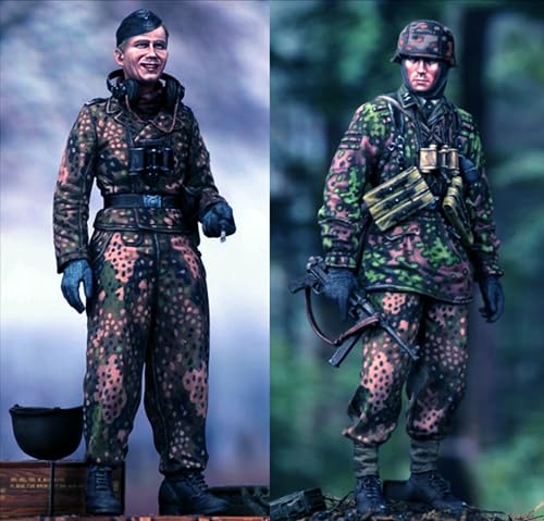 1/35 WWII Deutscher Soldat Modellbausatz Unbemalte und unmontierte Resin Modellteile (2 Personen) //Ji5s-5 von Goodmoel
