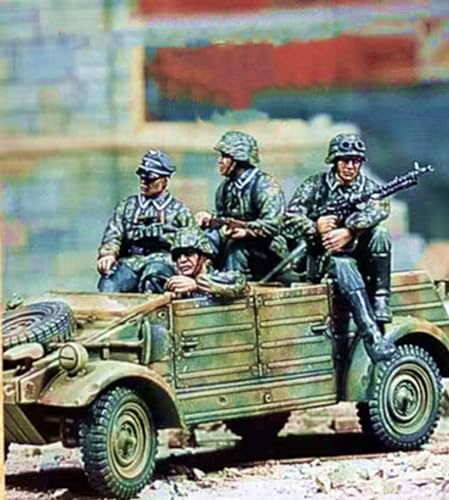 1/35 WWII German Driver Soldier Resin Model Kit Unbemalte und unmontierte Resin Modellteile (4 Männer, Keine Fahrzeuge) // C2q6-2 von Goodmoel