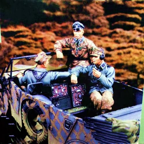 1/35 WWII German Driver Soldier Resin Model Kit Unbemalte und unmontierte Teile aus Resin (3 Männer, Keine Autos) // C1q5-5 von Goodmoel