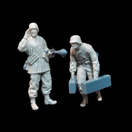 1/35 WWII German Soldier Resin Figure Kit Unbemalt und unmontiert Resin Modellteile (2-Personen)//Bi4s-6 von Goodmoel