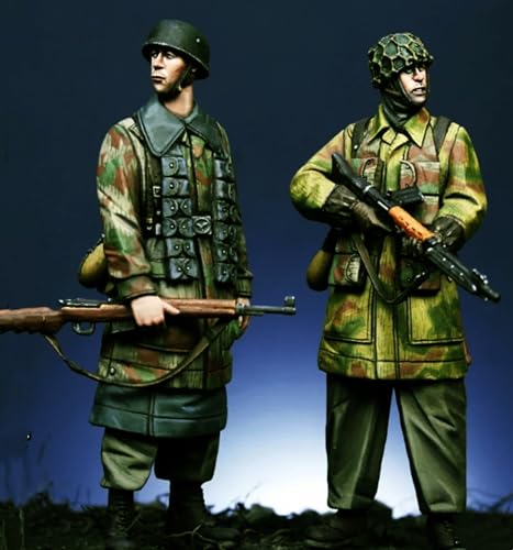 1/35 WWII German Soldier Resin Model Kit Unbemalte und unmontierte Resin Modellteile (2 Personen) //xi5S-3 von Goodmoel