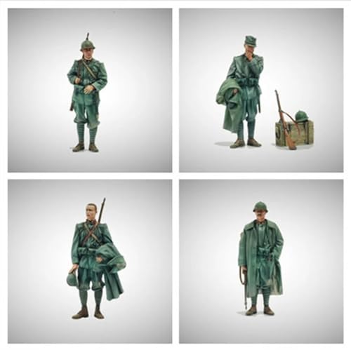 1/35 WWII Italienische Soldaten Resin Modellbausatz unbemalt und unmontiert Resin Modellteile (4 Personen) // I7N2-9 von Goodmoel