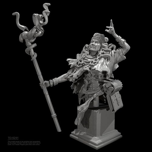 55mm Ancient Sorceress Warrior Resin Figur Büste Modellbausatz unbemalt und unmontiert Resin Modellteile //vX4m-1 von Goodmoel