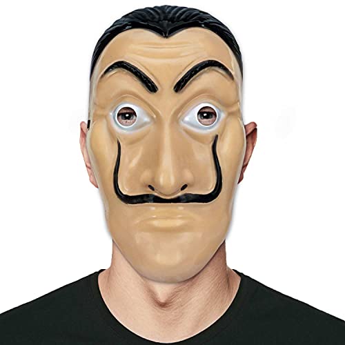 GOODS+GADGETS Salvador Dali Maske - Anonymous Mask - Halloween Karneval Gesichtsmaske Surrealismus Verkleidung (Salvador Dali) von GOODS+GADGETS
