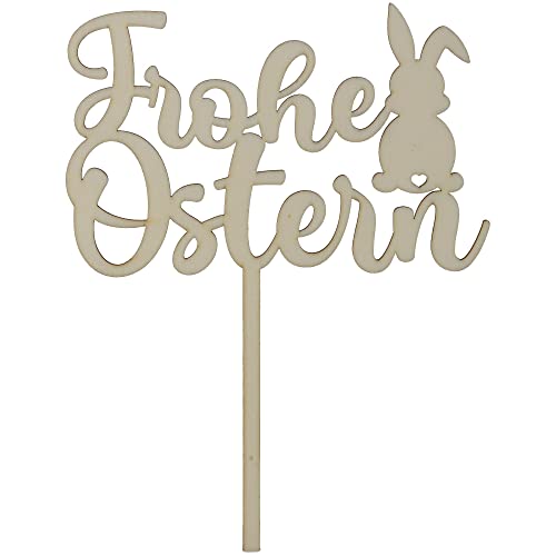 Goodtimes Cake Topper "Frohe Ostern" aus Holz von Goodtimes