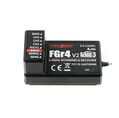 GoolRC Flysky FS-FGr4 V2 Empfänger 2,4 GHz 4 CH AFHDS3 Empfänger für Flysky Noble FS-NB4 Sender von GoolRC