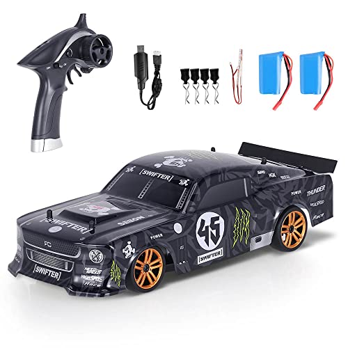 Goolsky RC Drift Car 1/18 2,4 GHz 4 WD 30 km/h Motor RC180 stark magnetisch RTR hohe Geschwindigkeit wiederaufladbar umweltfreundlich RC Rennauto ferngesteuert Geschenk fur Kinder 2 Batterien von Goolsky