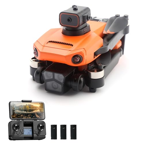 Goolsky Drohne, Drohne mit 4K-Dual-Kamera GPS, Hindernisvermeidung, bürstenloser Motor, optische Flusslokalisierung, RC Drohne für Kinder und Erwachsene, mit Aufbewahrungstasche Goolsky Drohne, Drohne mit 4K-Dual-Kamera GPS, Hindernisvermeidung, bürstenloser Motor, optische Flusslokalisierung, RC Drohne für Kinder und Erwachsene, mit Aufbewahrungstasche von Goolsky