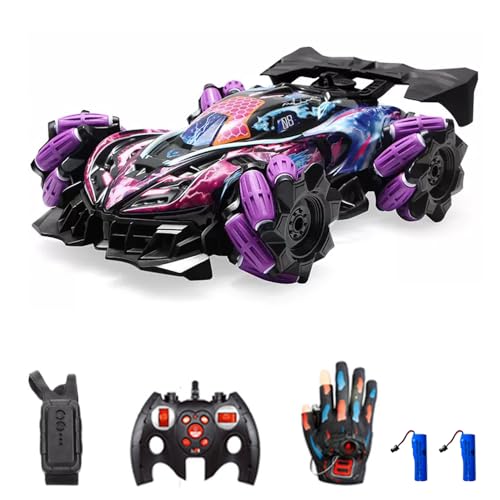 Goolsky Fernbedienung Stunt Car 2,4 GHz mit Cool Lights, Musik, Side Drift, Handschuh Geste, Funkuhr, 3 Steuermodi, 2 Batterien Goolsky Fernbedienung Stunt Car 2,4 GHz mit Cool Lights, Musik, Side Drift, Handschuh Geste, Funkuhr, 3 Steuermodi, 2 Batterien von Goolsky
