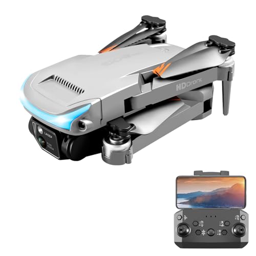 Goolsky Ferngesteuerte Drohne mit Kamera, 4K-Dual-Kamera, 3-seitige Hindernisvermeidung, optischer Fluss, schwebender Ferngesteuerter Quadrocopter für Kinder und Erwachsene von Goolsky