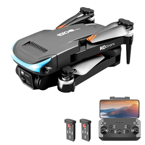 Goolsky Ferngesteuerte Drohne mit Kamera, 4K-Dual-Kamera, 3-seitige Hindernisvermeidung, optischer Fluss, schwebender Ferngesteuerter Quadrocopter für Kinder und Erwachsene Goolsky Ferngesteuerte Drohne mit Kamera, 4K-Dual-Kamera, 3-seitige Hindernisvermeidung, optischer Fluss, schwebender Ferngesteuerter Quadrocopter für Kinder und Erwachsene von Goolsky