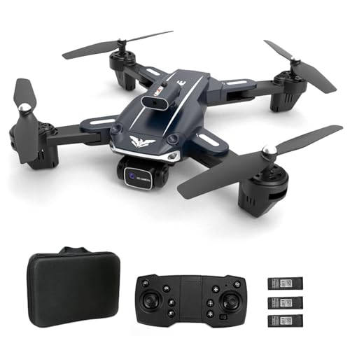 Goolsky Ferngesteuerte Drohne mit Kamera, 720P, Dual-Kamera, 360°-Hindernisvermeidung, optischer Fluss, schwebender Ferngesteuerter Quadrocopter für Kinder und Erwachsene, mit Aufbewahrungstasche Goolsky Ferngesteuerte Drohne mit Kamera, 720P, Dual-Kamera, 360°-Hindernisvermeidung, optischer Fluss, schwebender Ferngesteuerter Quadrocopter für Kinder und Erwachsene, mit Aufbewahrungstasche von Goolsky