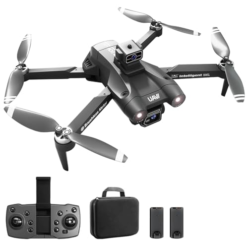 Goolsky Ferngesteuerte Drohne mit Kamera 1080P, Dual-Kamera, Hindernisvermeidung, bürstenloser Motor, optische Flusslokalisierung, Ferngesteuerter Quadrocopter für Kinder und Erwachsene Goolsky Ferngesteuerte Drohne mit Kamera 1080P, Dual-Kamera, Hindernisvermeidung, bürstenloser Motor, optische Flusslokalisierung, Ferngesteuerter Quadrocopter für Kinder und Erwachsene von Goolsky