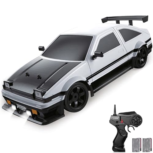 Goolsky Ferngesteuertes Auto, RC Drift Car Racing Car Maßstab 1:16, 2,4 G ferngesteuertes Driftauto, Hochgeschwindigkeits-Allrad-Rennwagen, Spielzeugauto mit LED-Lichtern, Sprühfunktion von Goolsky