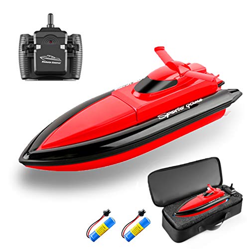 Goolsky Ferngesteuertes Boot RC Boote für Pools oder Seen, 2.4G High Speed 20km/h Ferngesteuertes Rennboot, Elektrisches Spielzeugboot Geschenk für Kinder Erwachsene Jungen Mädchen mit Goolsky Ferngesteuertes Boot RC Boote für Pools oder Seen, 2.4G High Speed 20km/h Ferngesteuertes Rennboot, Elektrisches Spielzeugboot Geschenk für Kinder Erwachsene Jungen Mädchen mit von Goolsky