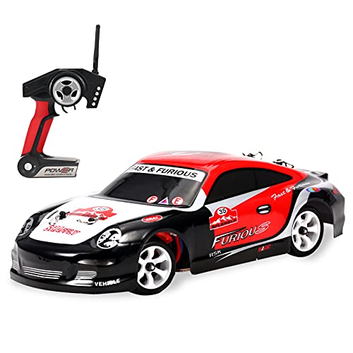 Goolsky WLtoys K969 1/28 RC Auto 2.4GHz 4WD 30km/h RC Rennwagen High Speed Kinder Geschenk RTR mit Metallrahmen von Goolsky