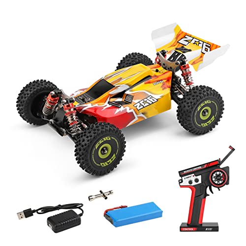 Goolsky WLtoys XKS 144010 RC Ferngesteuertes Auto Off-Road Auto Hochgeschwindigkeits 75km/h 1/14 2.4GHz Rennauto 4WD RTR Bürstenloser Motor mit Metall-Chassis 1500mAh Wiederaufladbare Batterie von Goolsky